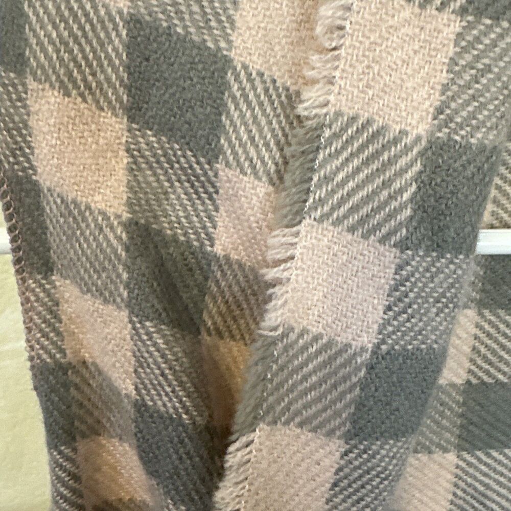 Pink Buffalo Plaid Vest Open Front Cardigan Womens One Size - Picture 4 of 9